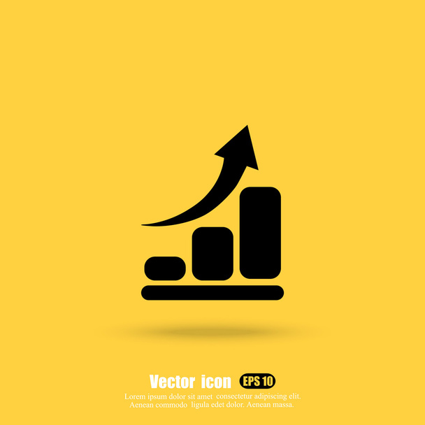 Icono gráfico de negocios
 - Vector, imagen