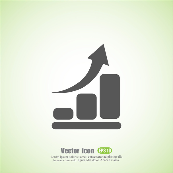 business graph icon - Vector, Image