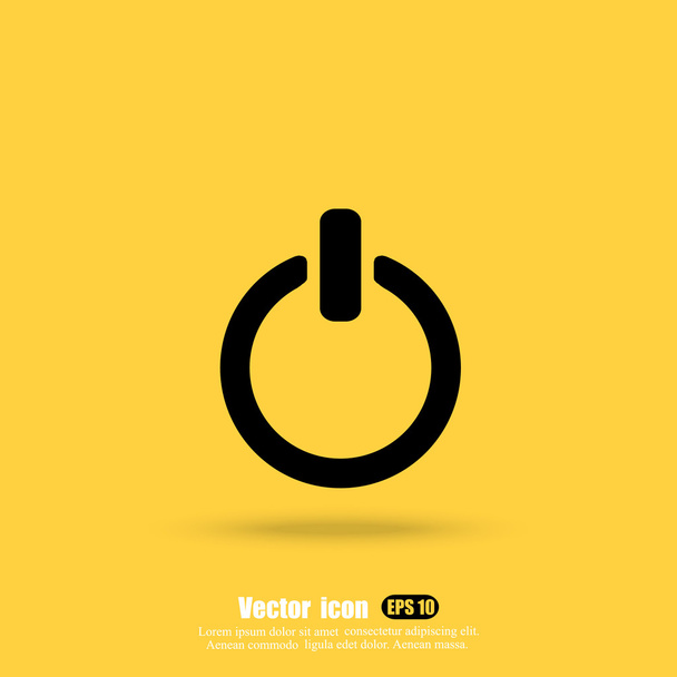 ikona przycisku zasilania - Wektor, obraz