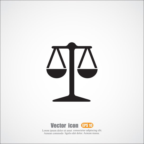 Scales, weight icon - Vector, Image