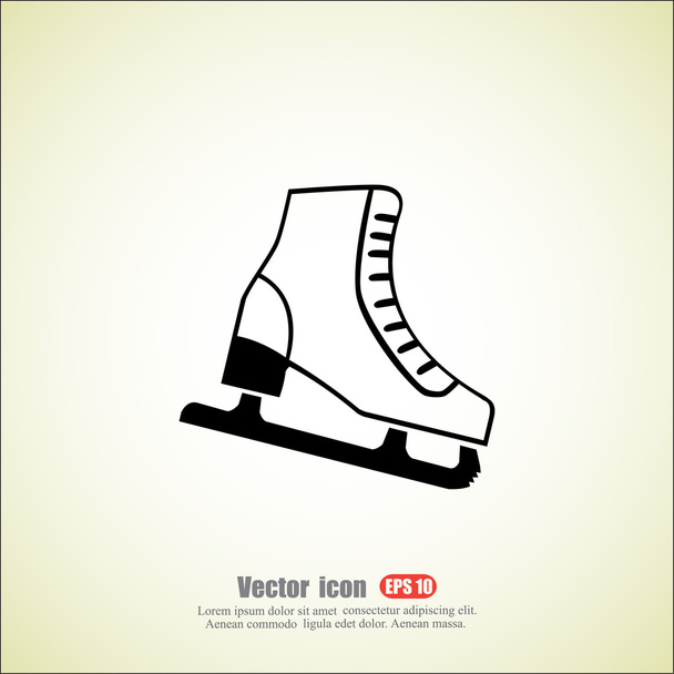 ice skate icon - Vector, Image