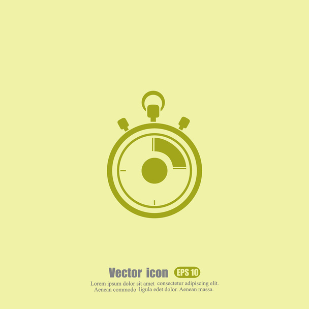 Classic stopwatch icon - Vector, Image