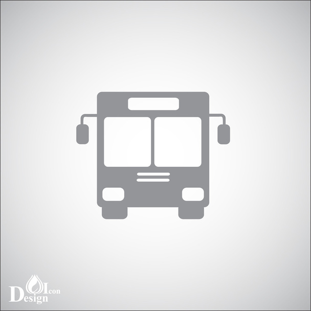 city bus icon - Vector, Image
