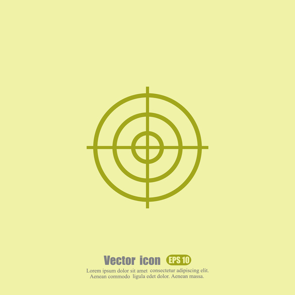 target crosshair icon - Vector, Image