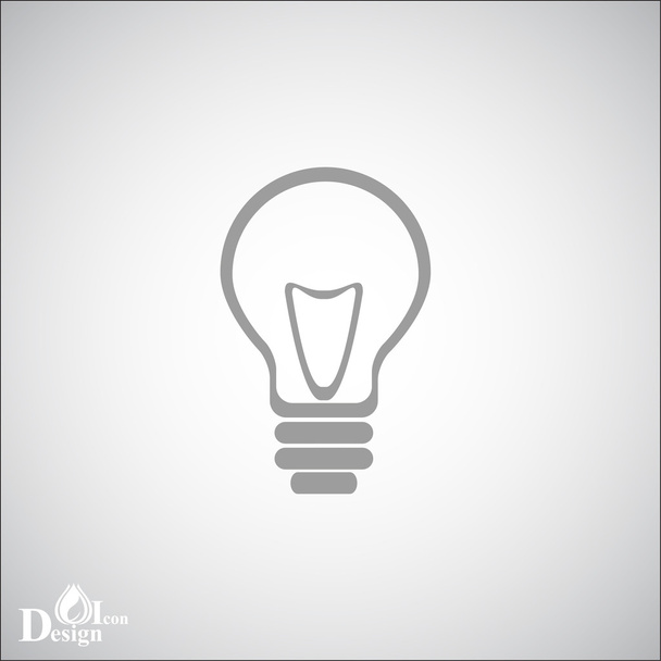 light bulb icon - Vector, Image