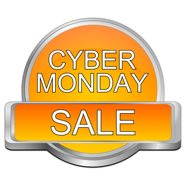 Cyber poniedziałek sprzedaż przycisk - Zdjęcie, obraz