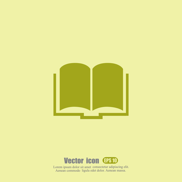 Książki, edukacja ikona - Wektor, obraz