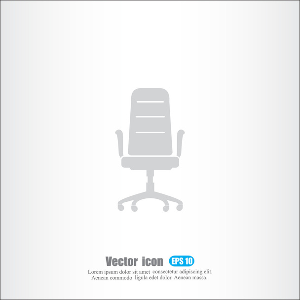 icono de silla de oficina - Vector, Imagen