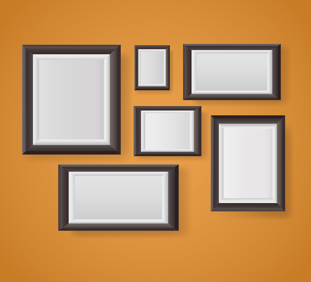 Big set of picture frames - Διάνυσμα, εικόνα