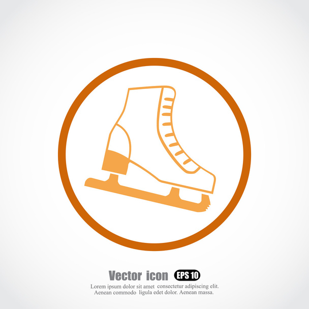 Icono de patín de hielo
 - Vector, Imagen