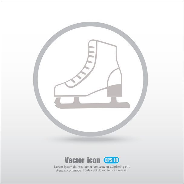 Icono de patín de hielo
 - Vector, Imagen
