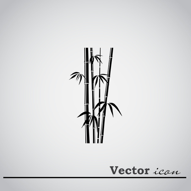 bamboo stems icon - Vector, Image