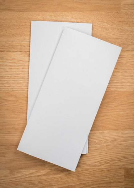 Trifold white template papers - Foto, immagini