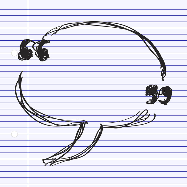 Jednoduchý doodle nabídka značek - Vektor, obrázek