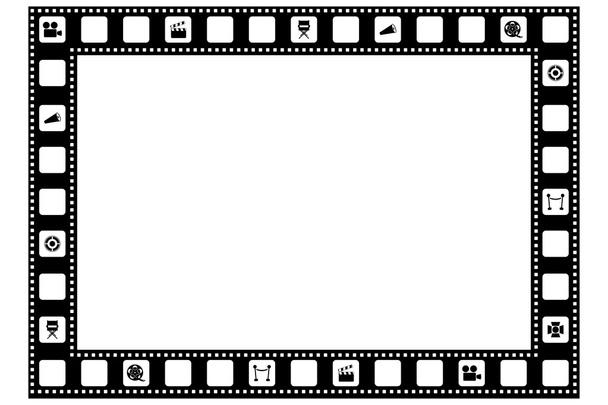 Cadre de bande de film
 - Vecteur, image