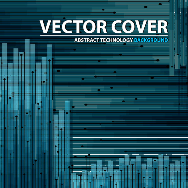 Abstract technology contour objects.Financial business presentat - Vektor, obrázek