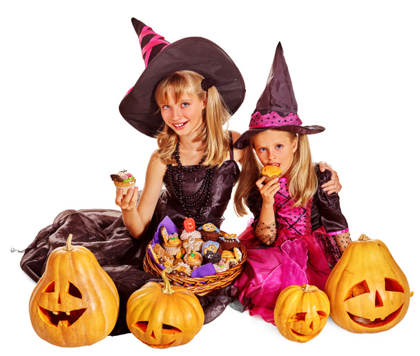čarodějnice děti na halloween party. - Fotografie, Obrázek