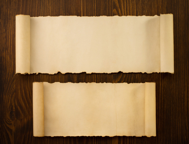 blank parchment scrolls - Zdjęcie, obraz
