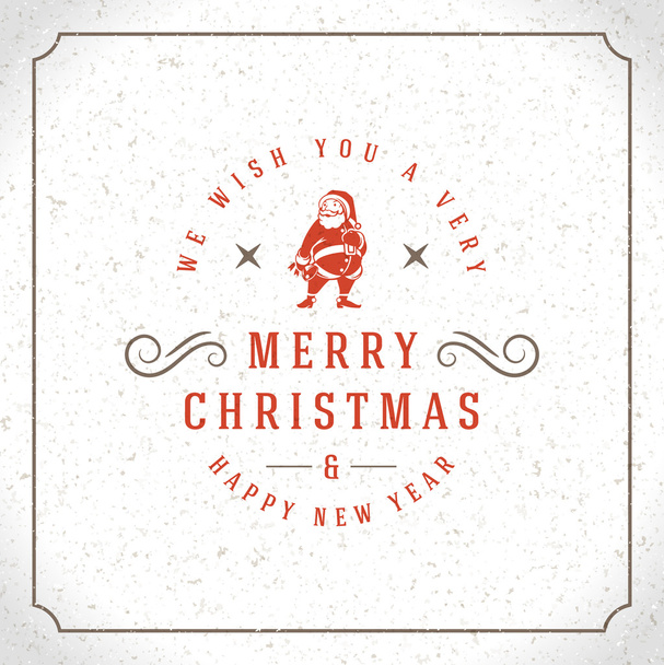 メリー クリスマスのグリーティング カードやポスター デザイン - ベクター画像