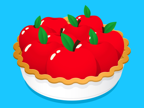 Apple Fruit Pie - Vektor, Bild