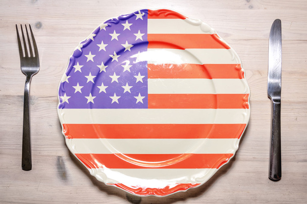 Dinner plate USA - Zdjęcie, obraz