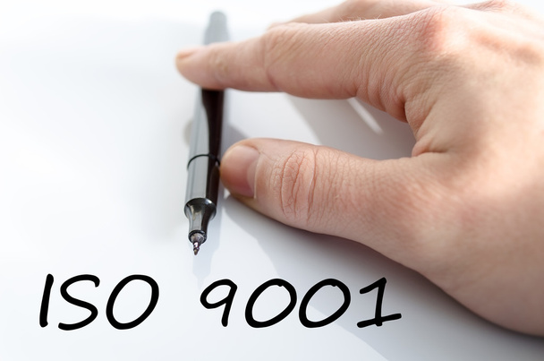 Iso 9001 text concept - Photo, Image