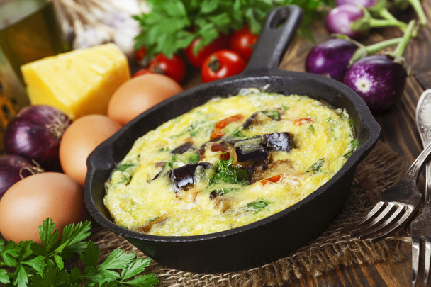 zöldséges omlett - Fotó, kép