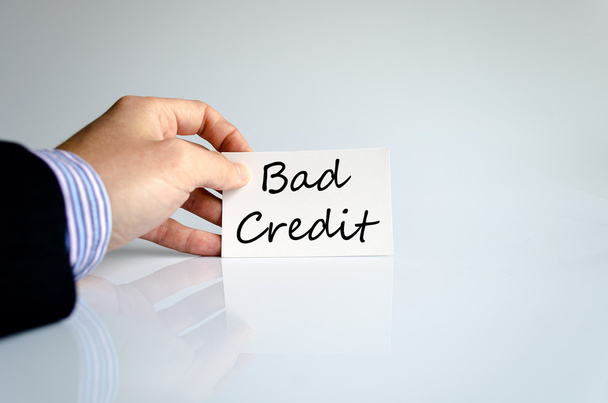 Kötü kredi metin kavramı - Fotoğraf, Görsel
