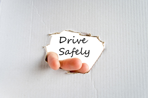 Bezpiecznej jazdy koncepcja tekst - Zdjęcie, obraz