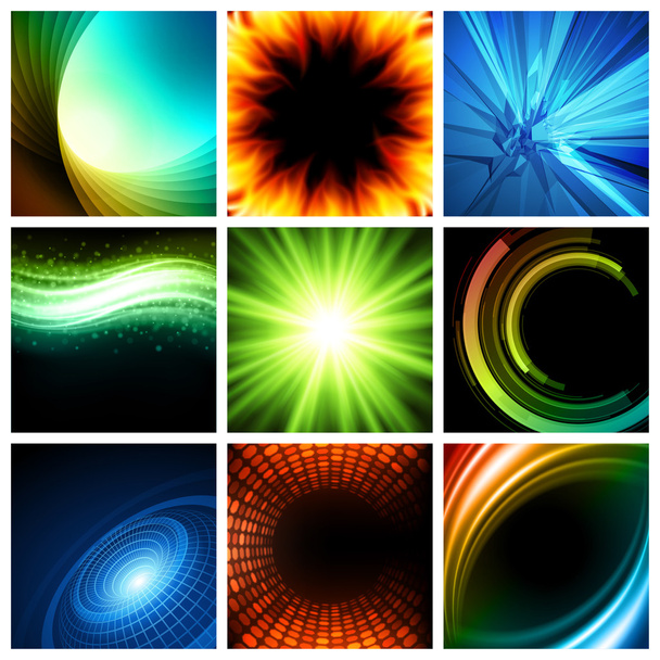Abstract vector backgrounds collection modern design - Vector, afbeelding