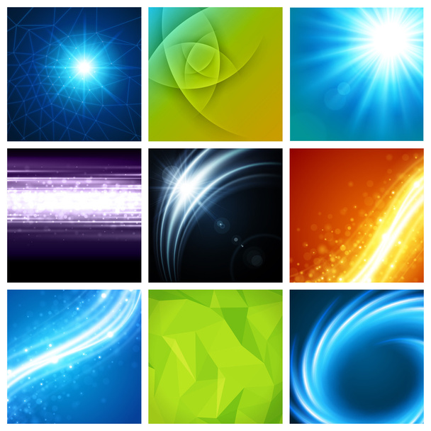 Abstract vector backgrounds collection modern design - Вектор,изображение