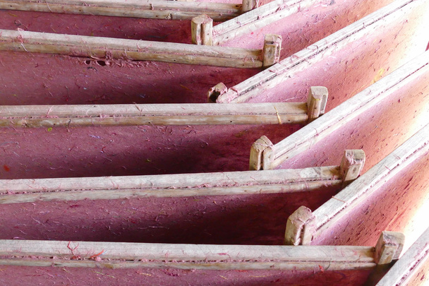 rózsaszín eperfa papír, keretben - Fotó, kép