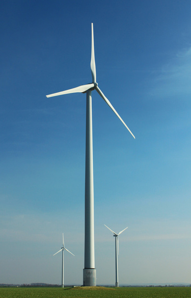 Wind turbine energy rotor and field - Photo, Image
