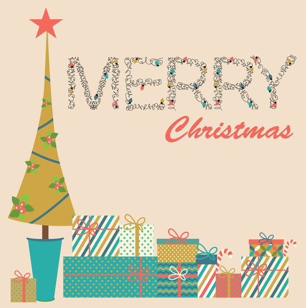 Christmas card - Vector, Imagen