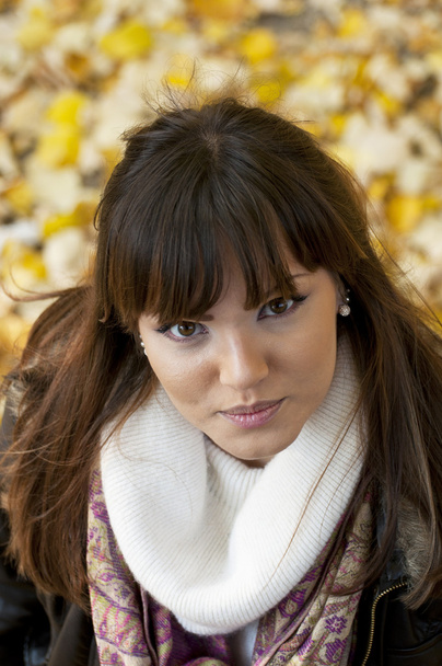 Attractive brunette portrait outdoors - Foto, afbeelding