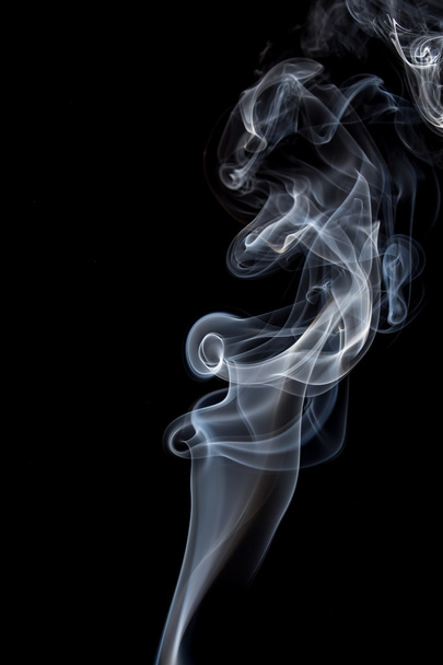 Abstract of smoke dance on a black background. - Φωτογραφία, εικόνα