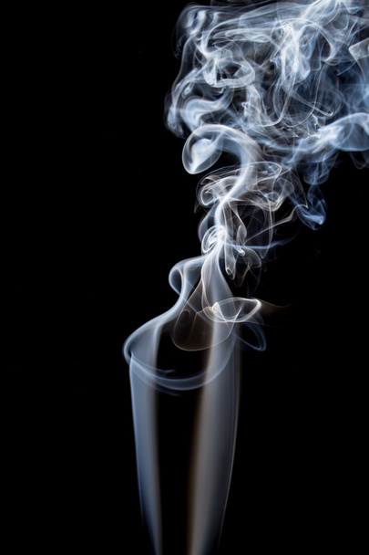 Abstract of smoke dance on a black background. - Foto, afbeelding
