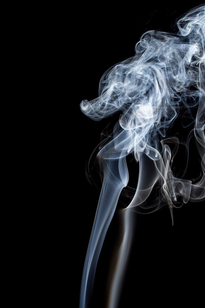 Abstract of smoke dance on a black background. - Photo, Image