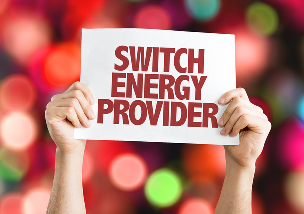 Switch Energy Provider placard - Photo, Image