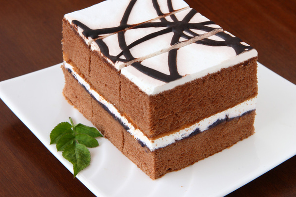 Delicious chocolate cake - Foto, Imagen