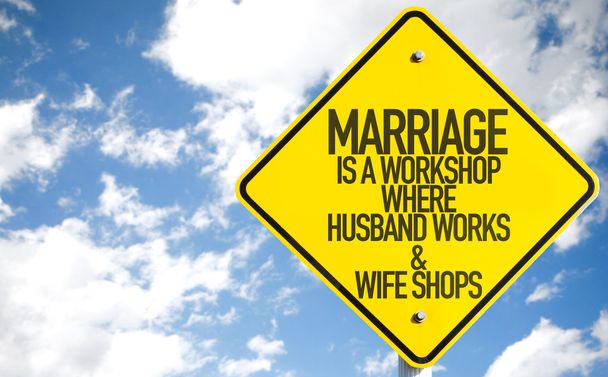 Het huwelijk Is een teken van de Workshop - Foto, afbeelding