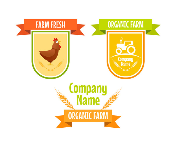 Set of Farm Agriculture Icons - Vector, Image