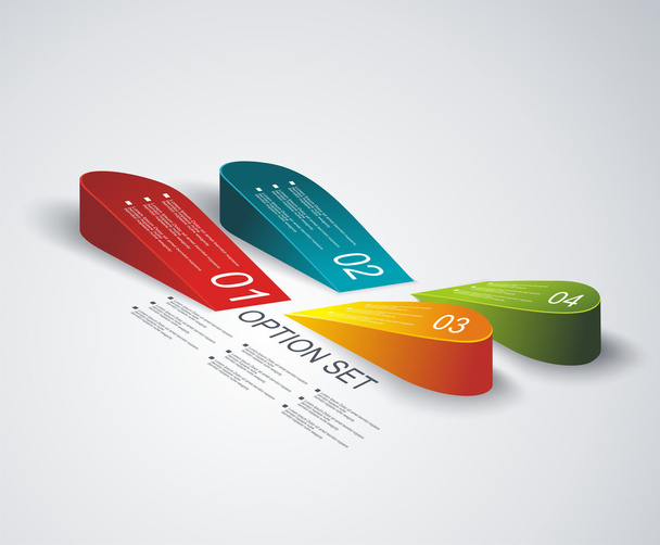 Business Infographics buttons concept. - Vector, Image