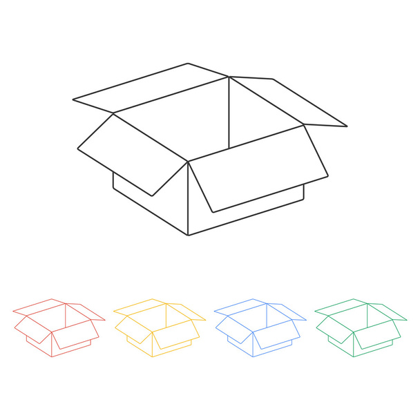 box vector illustration. Flat design style - Vecteur, image