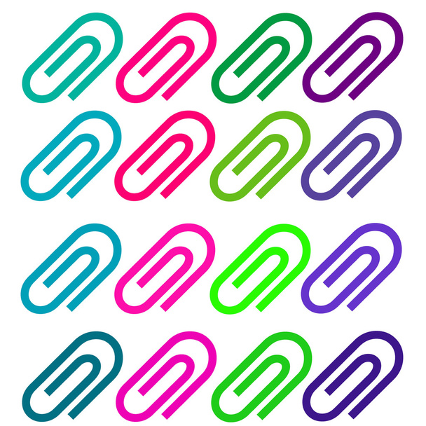 kleurrijke paperclips pack2 - Foto, afbeelding