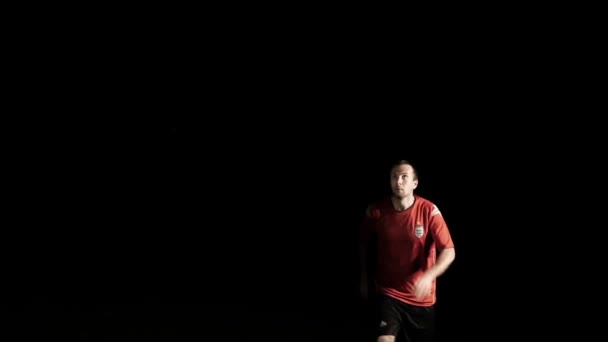 Joueur de football Têtes Ball Slow Motion
 - Séquence, vidéo