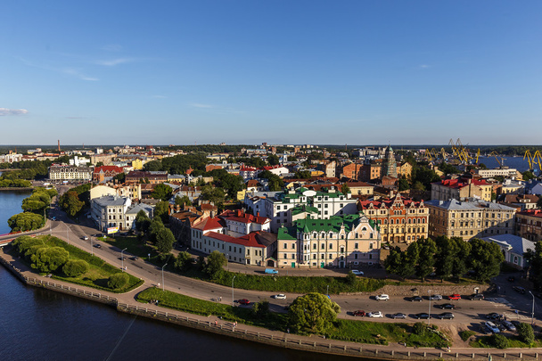 Vyborg from height, Vyborsky ba, Big Bay kvosh. Urban architecture - Foto, Bild
