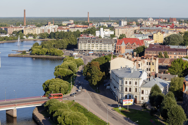 Vyborg from height, Vyborsky ba, Big Bay kvosh. Urban architecture - Foto, Imagem