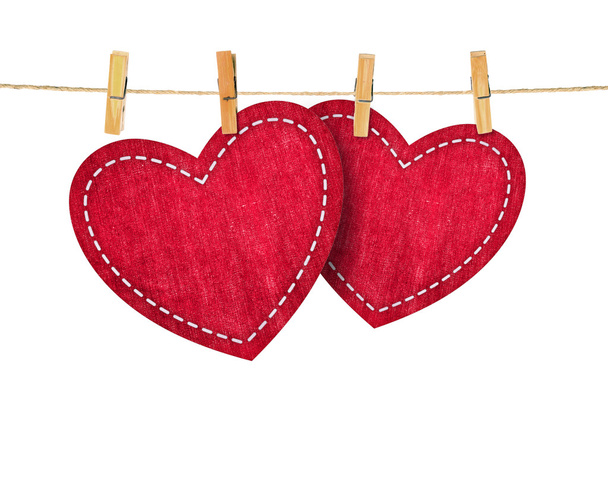 jean hearts on rope - Фото, изображение
