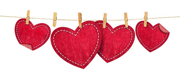 jean hearts on rope - Fotografie, Obrázek